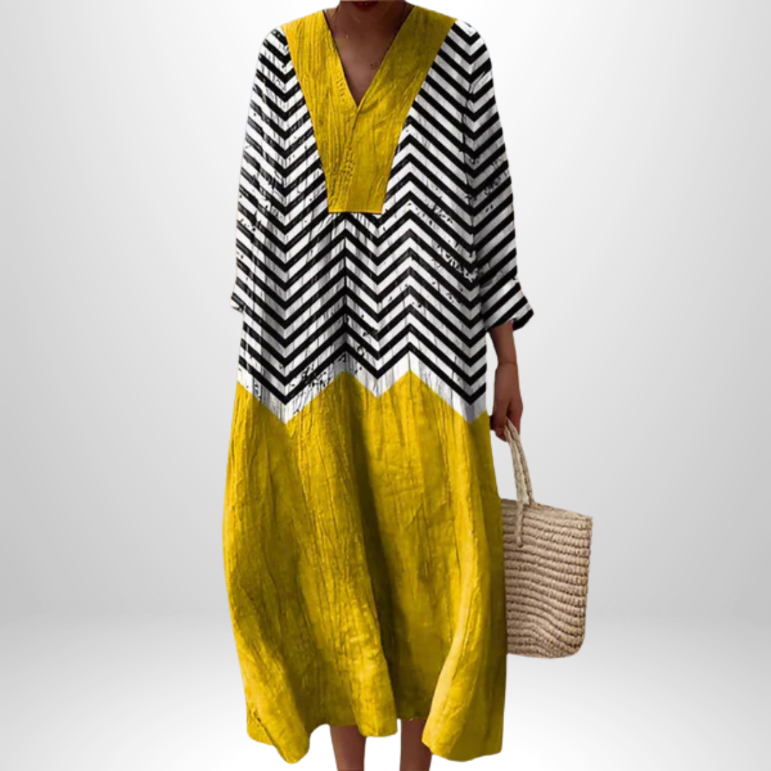 Maria | Elegant geometrisk kjole