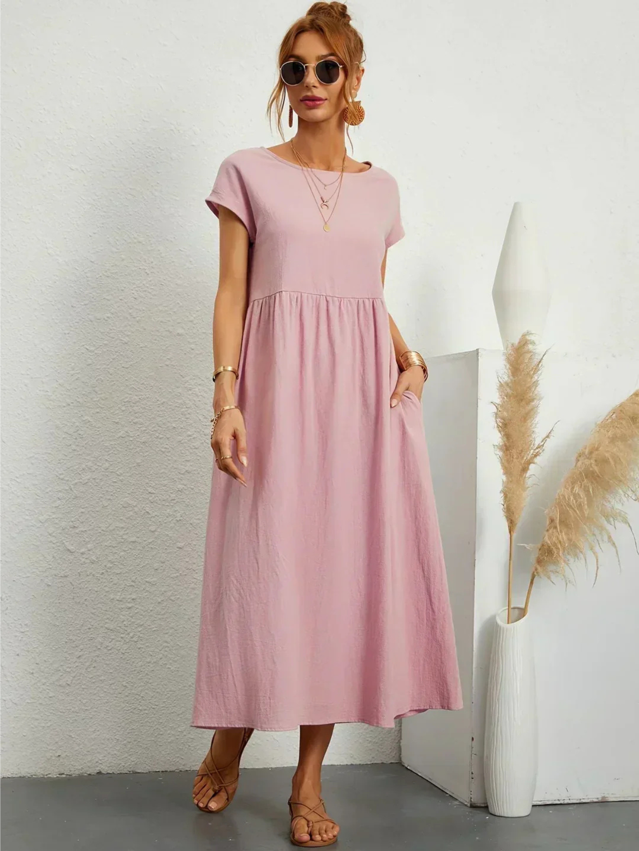 Marianne™ | Elegant rundhalskjole
