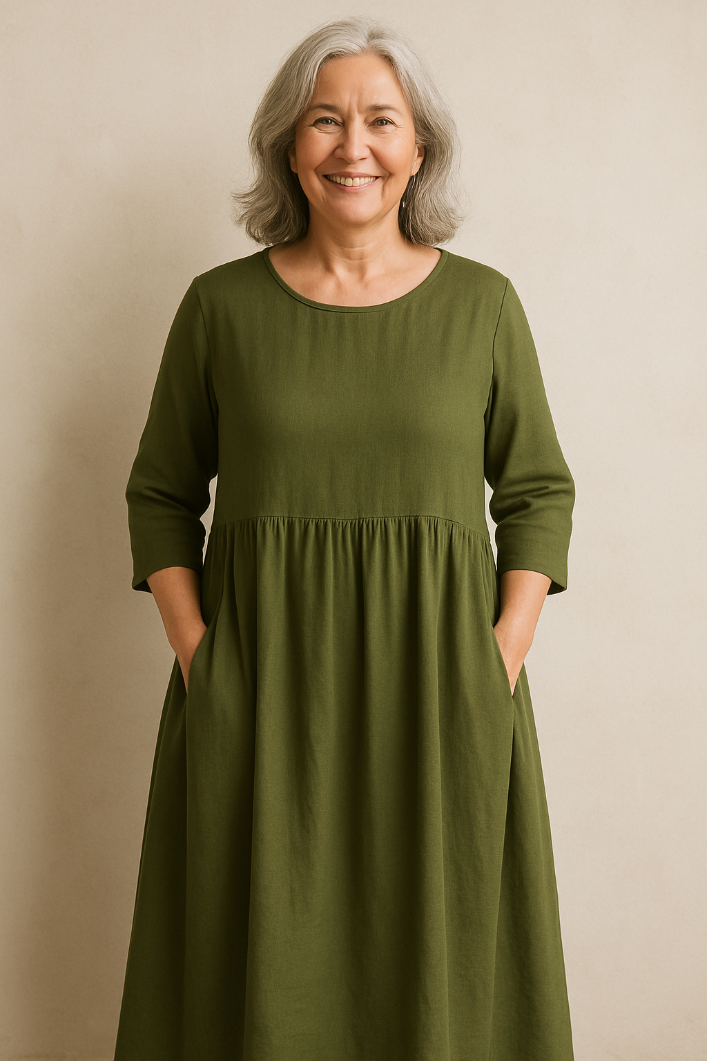 Minea - Luftig Bomulls Kjole