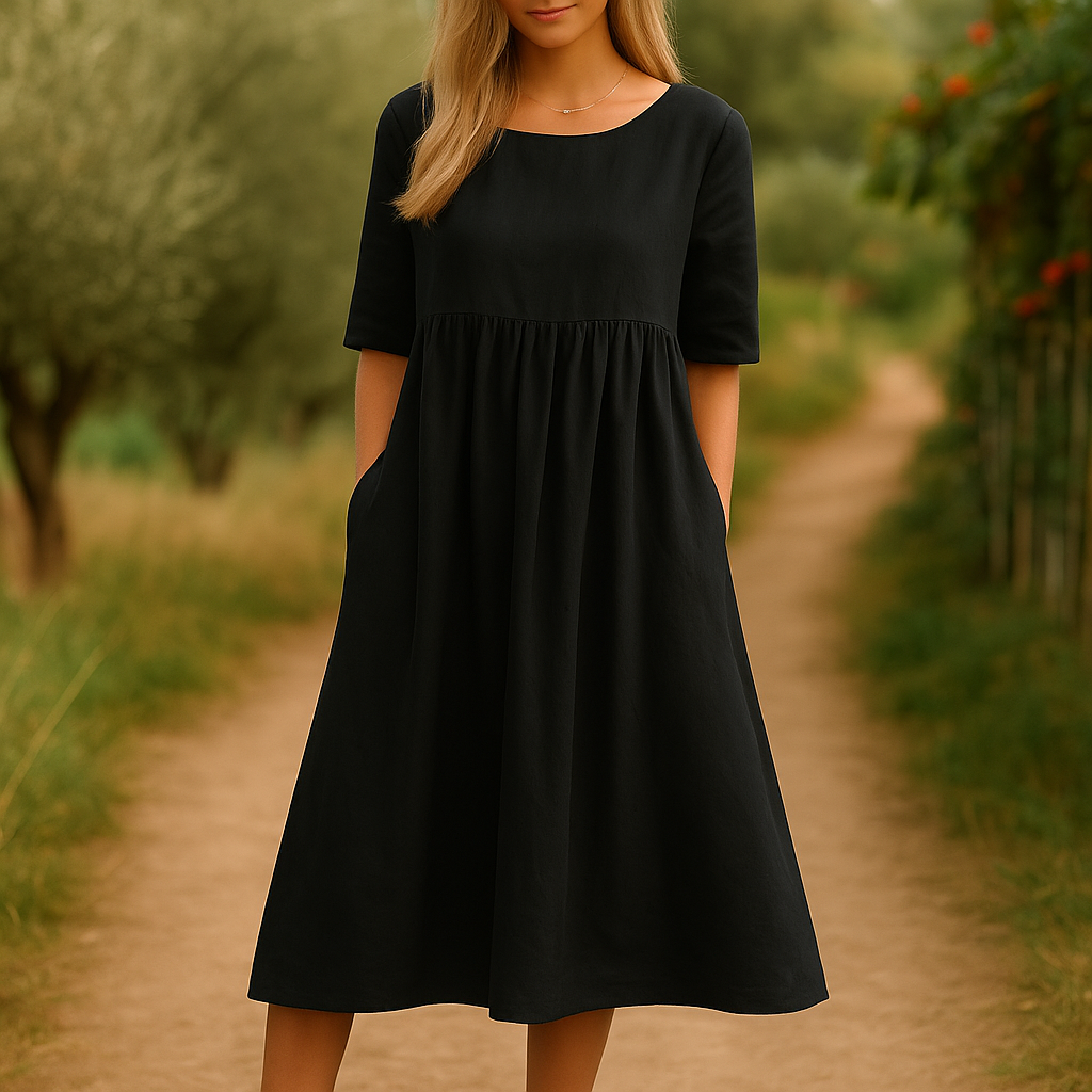 Sofia™ | Flatterende kjole i bomull