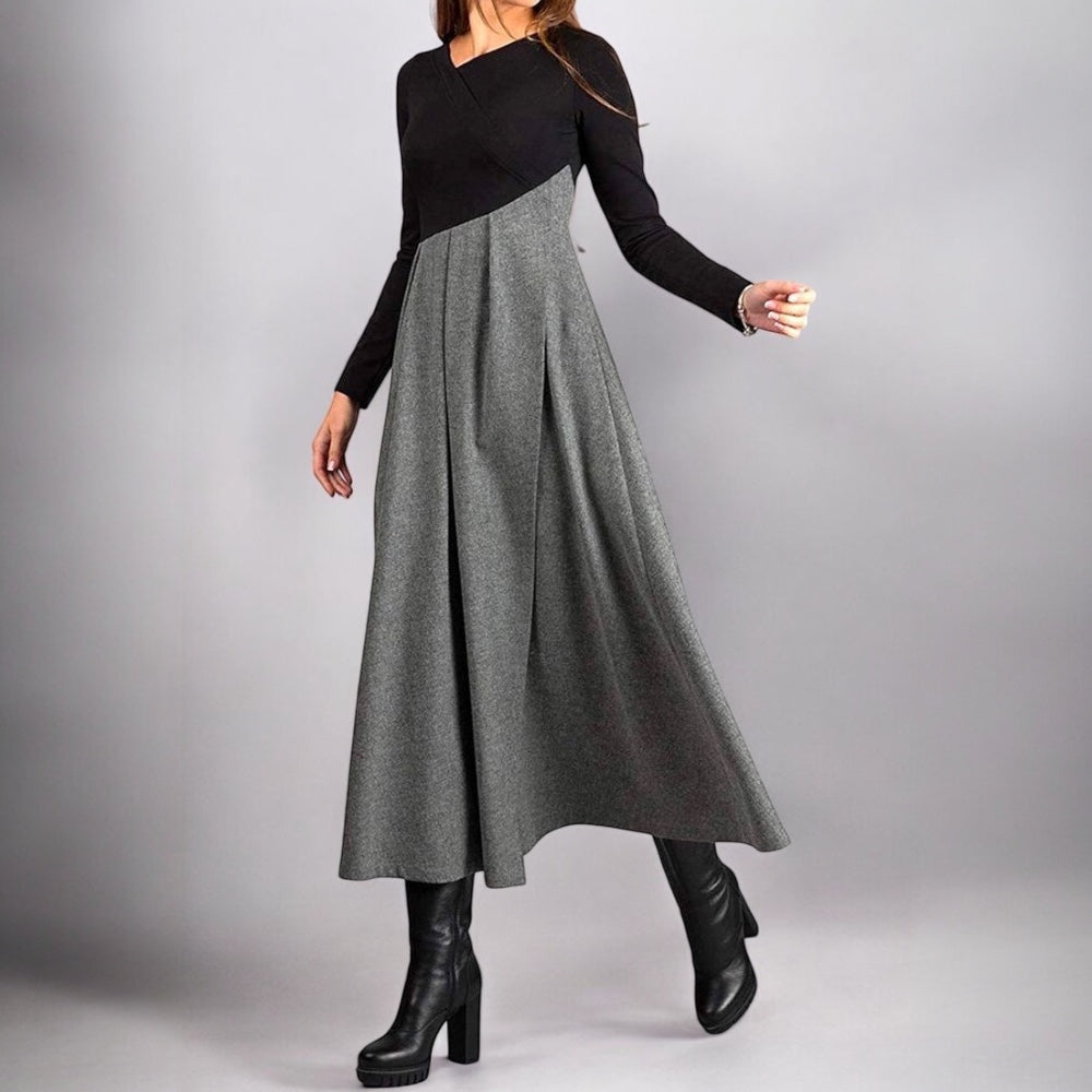 Lunaria™ | Elegant Maxi-kjole med lange ermer