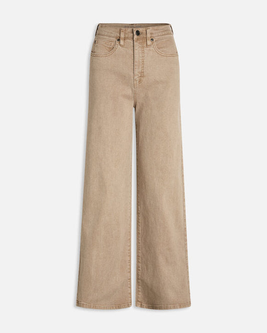 Lena™ | Stilfulle Beige Wide-Leg Jeans