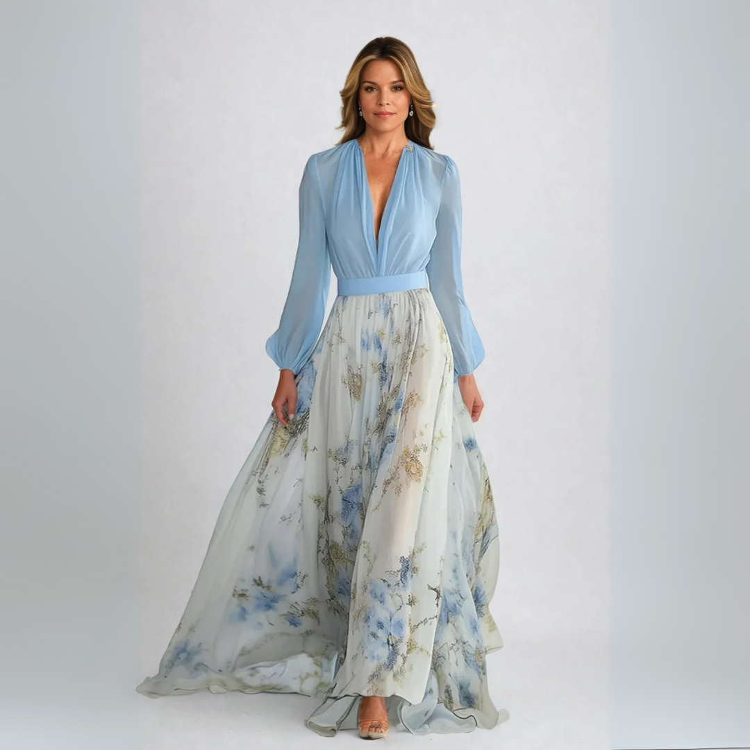 Dolores™ | Lang kjole med blomstermotiv