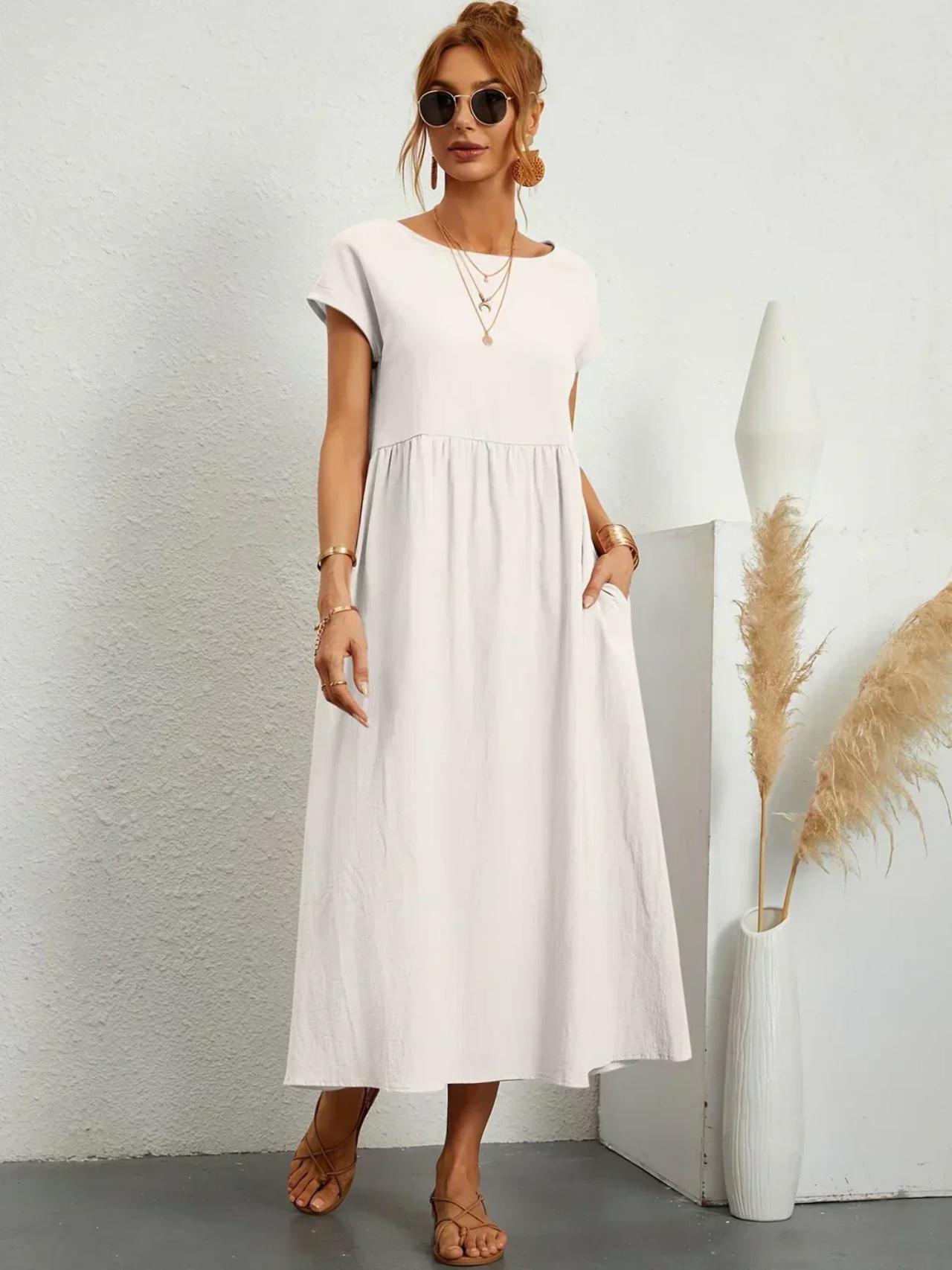 Marianne™ | Elegant rundhalskjole