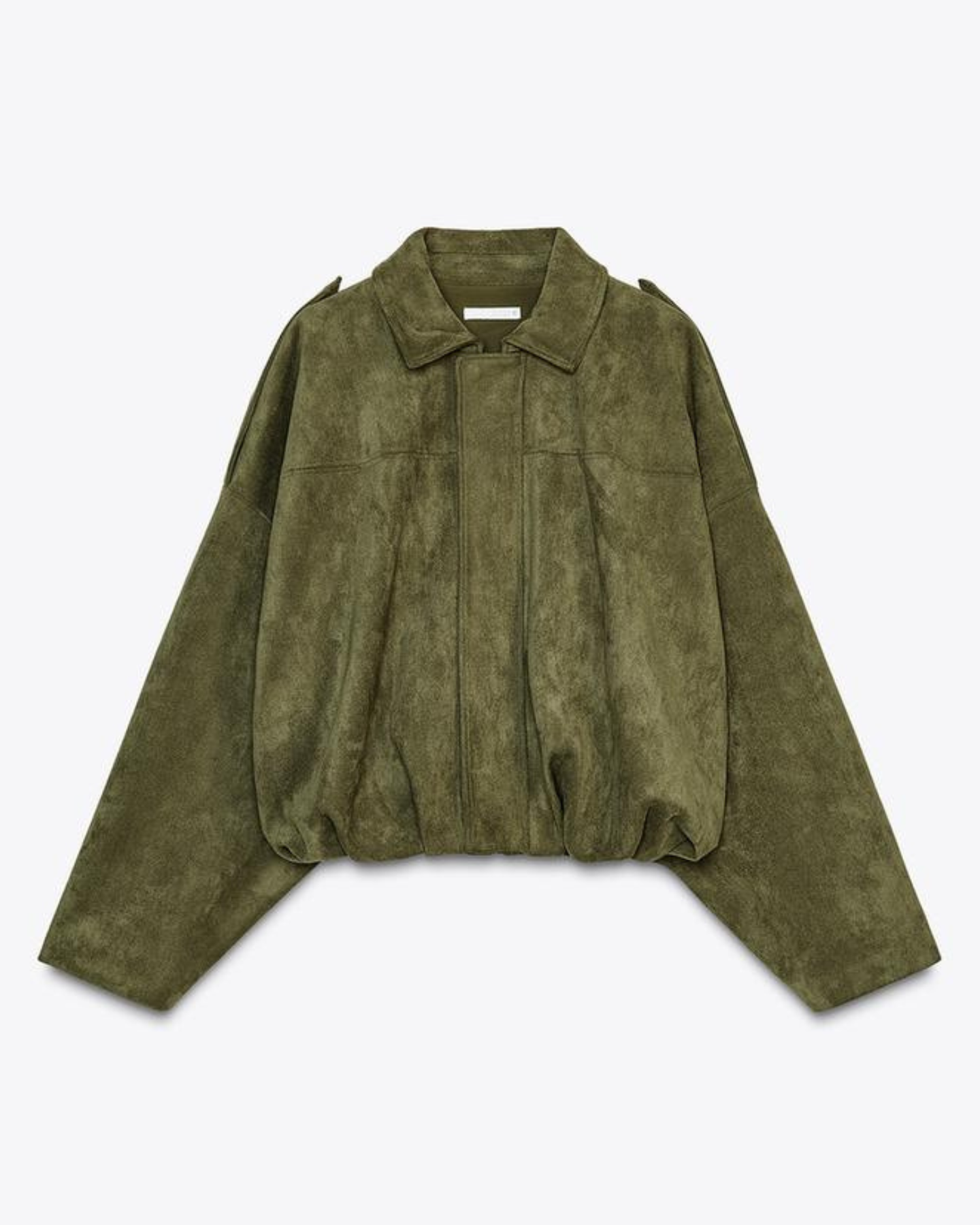 Quintine – Luksuriøs Semsket Bomberjakke for en Tidløs Stil