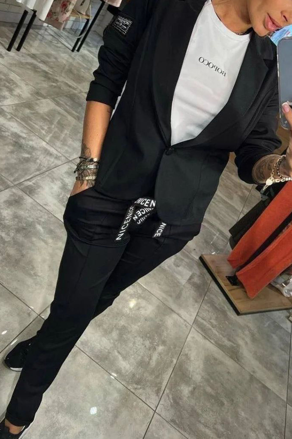 Jackie™ | Stilig Top & Bukse Sett