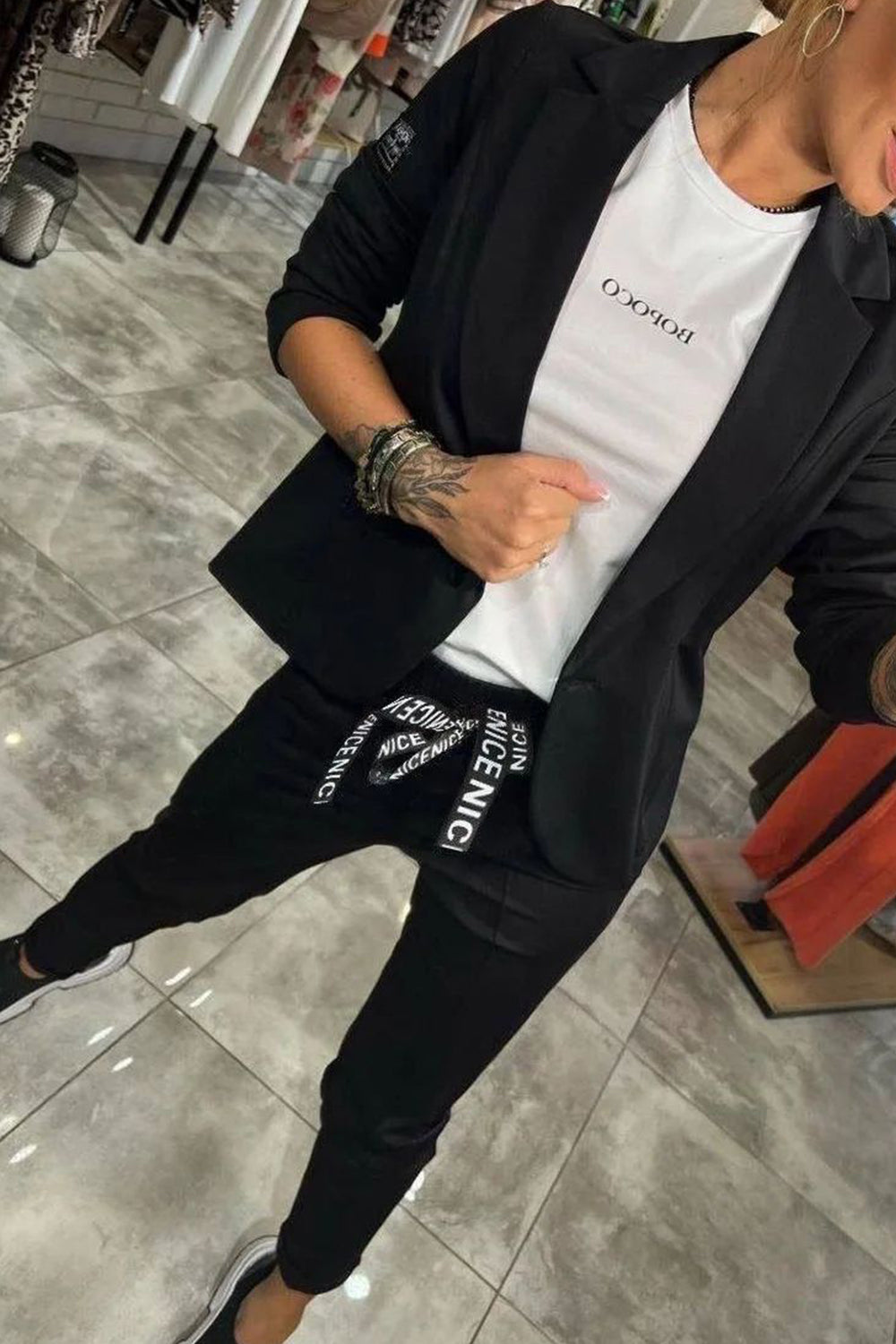 Jackie™ | Stilig Top & Bukse Sett