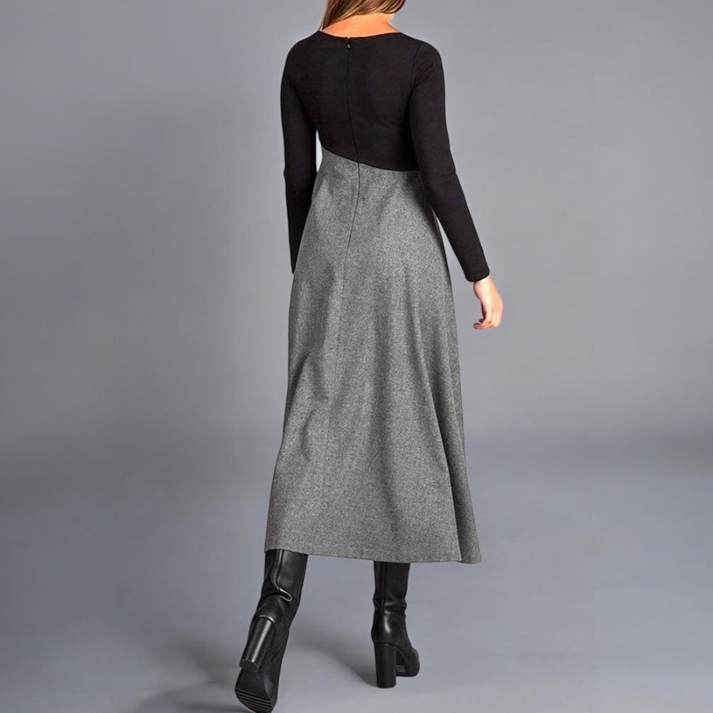 Lunaria™ | Elegant Maxi-kjole med lange ermer