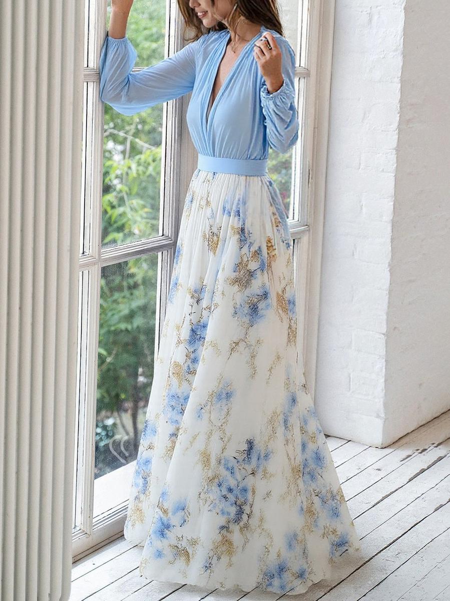 Dolores™ | Lang kjole med blomstermotiv