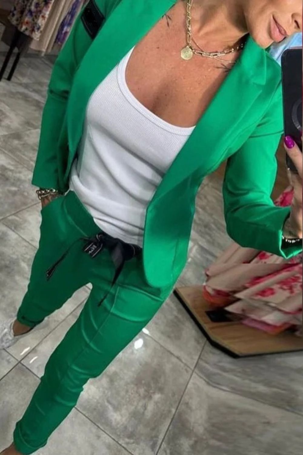 Jackie™ | Stilig Top & Bukse Sett