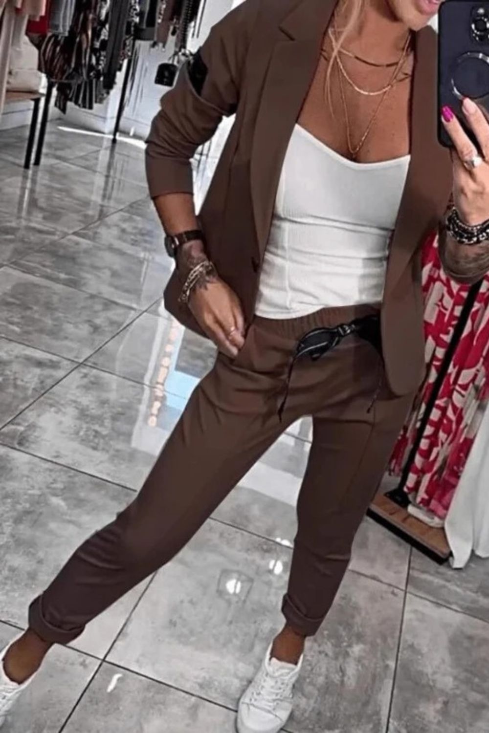 Jackie™ | Stilig Top & Bukse Sett