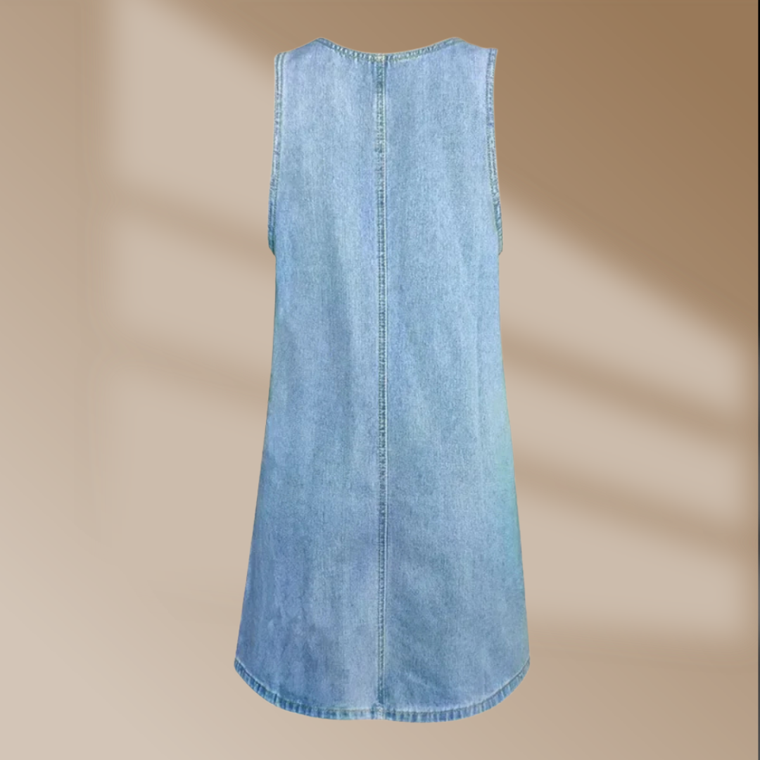 Sigrid Denim Dress™ | Sommerkjole med flatterende snitt