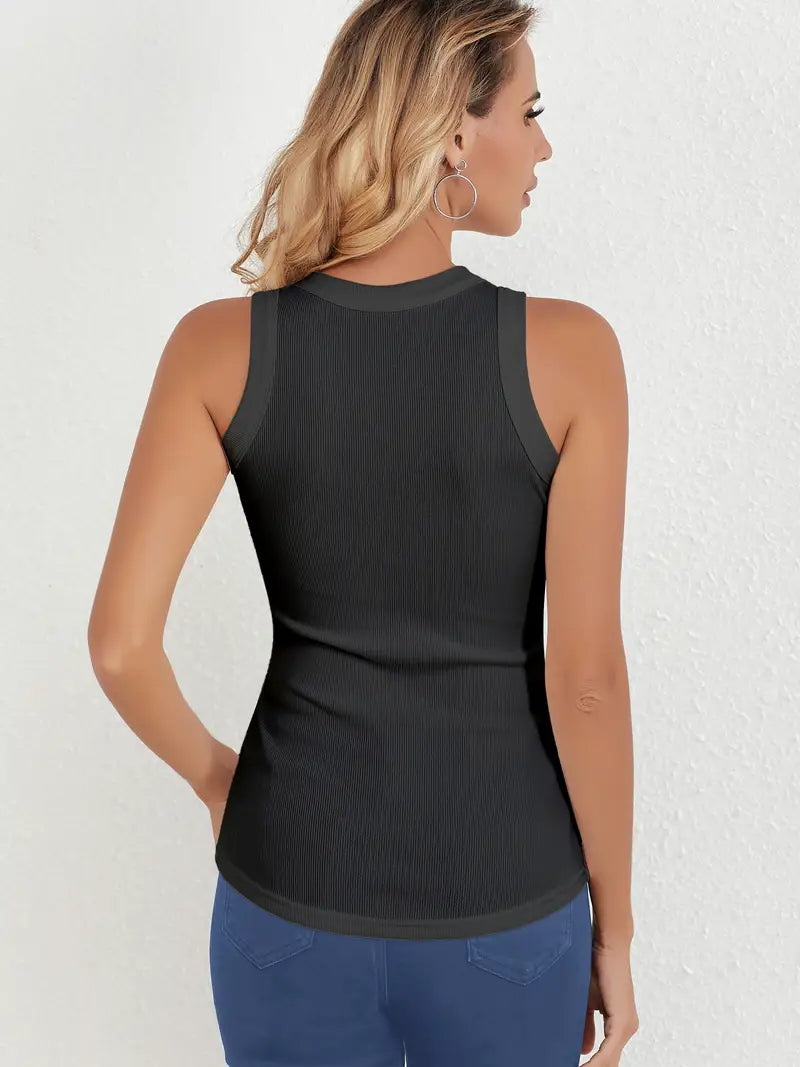 Mila™ | Klassisk Ribbestrikket Tanktopp