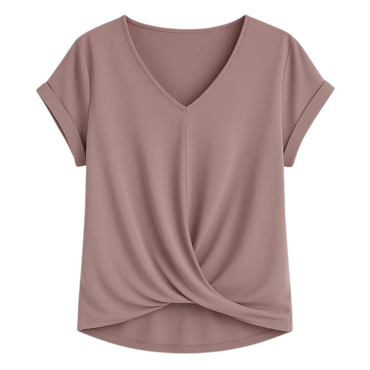 Mia™ | Casual T-skjorte med sweetheart halslinje?