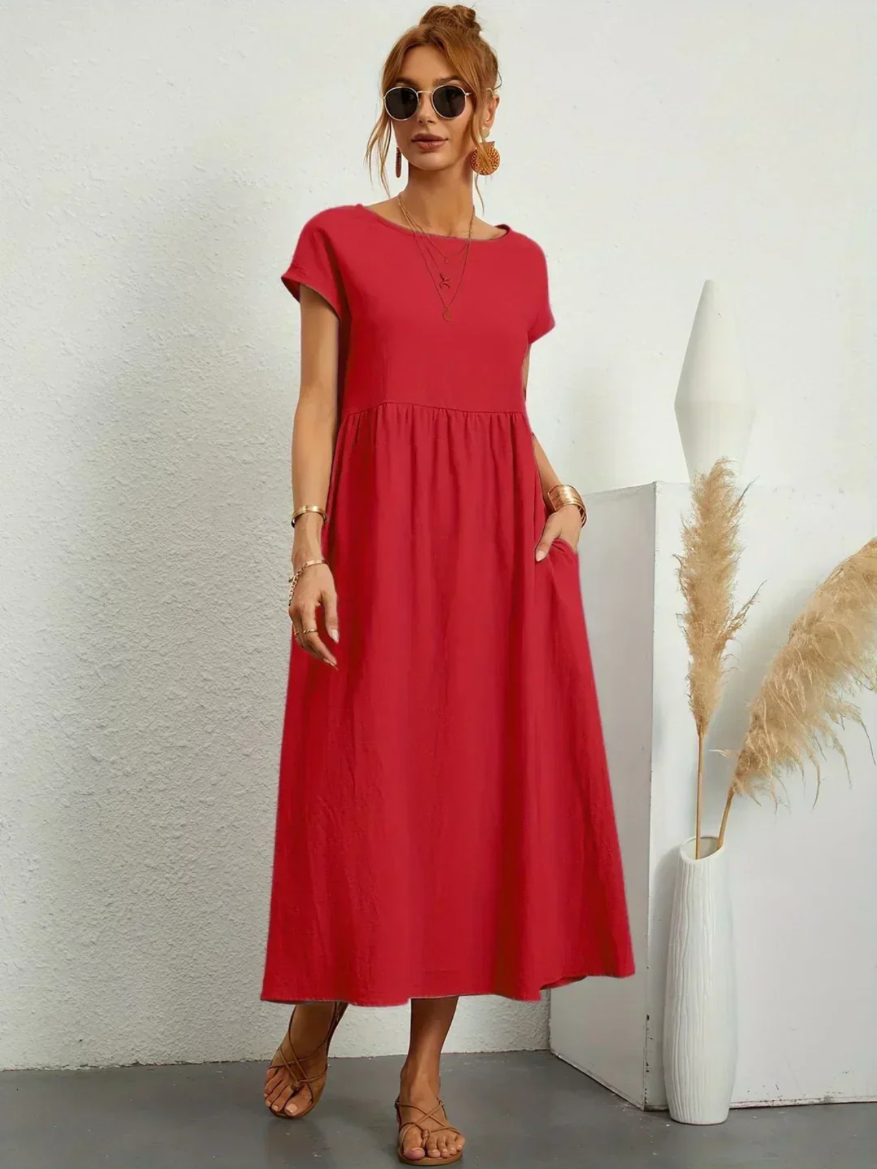 Marianne™ | Elegant rundhalskjole