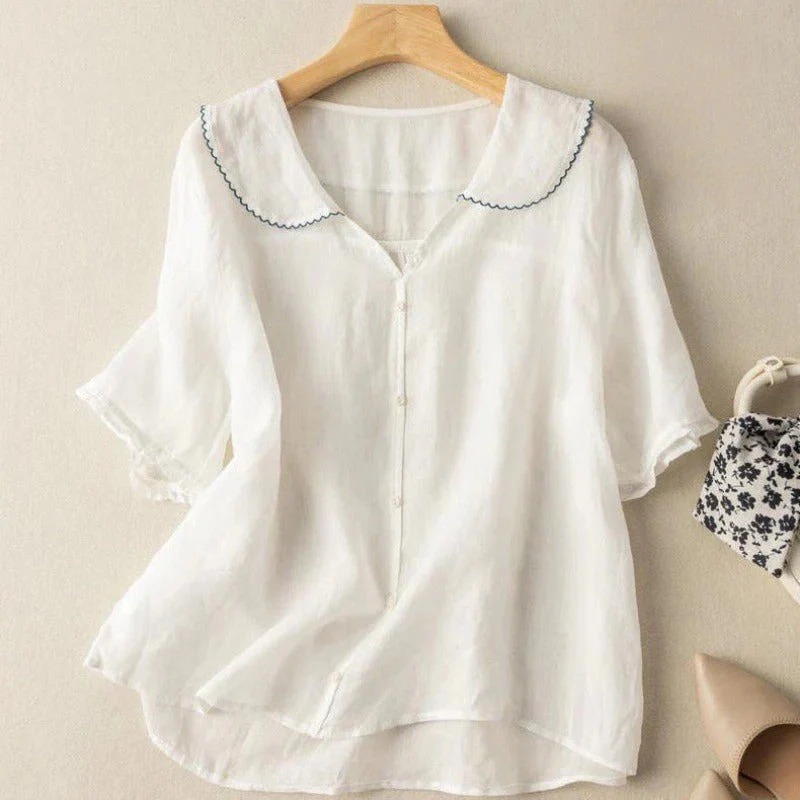 Hashna™ – Damens Myke Linbluse