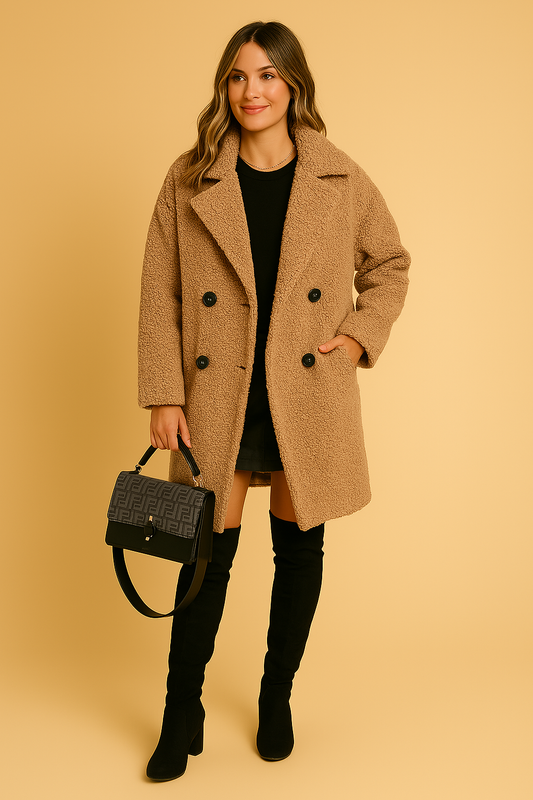 Adele | Lang Plysjfrakk