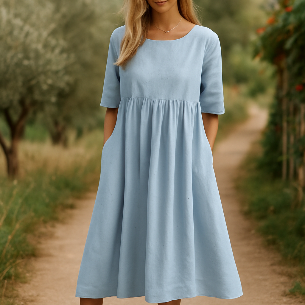 Sofia™ | Flatterende kjole i bomull