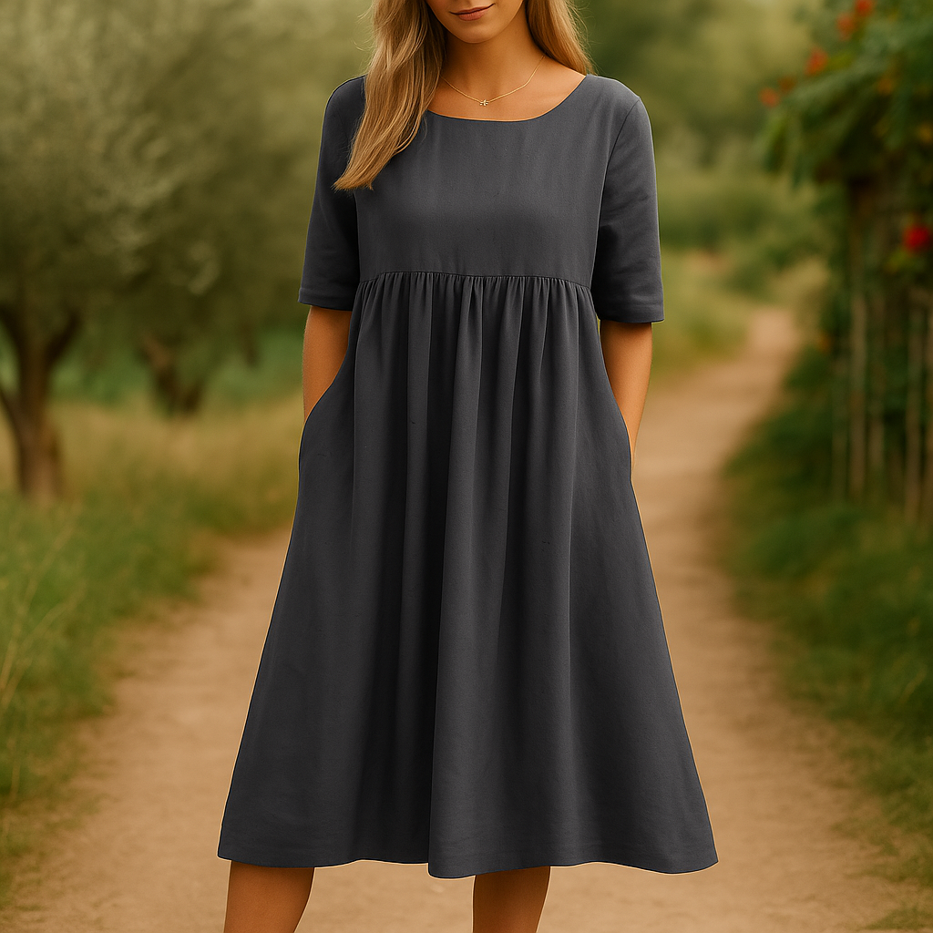 Sofia™ | Flatterende kjole i bomull