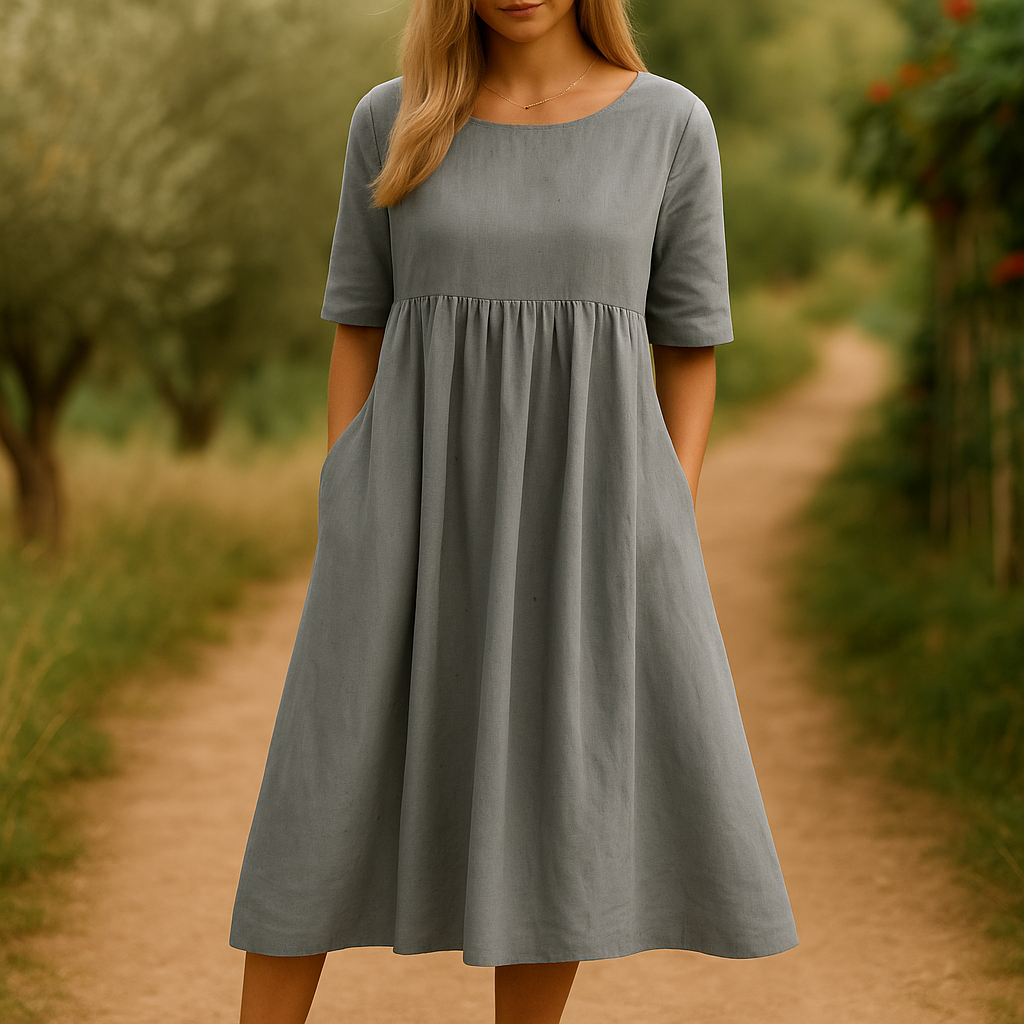 Sofia™ | Flatterende kjole i bomull