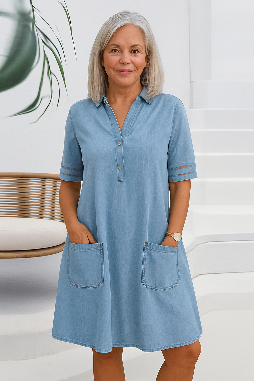 Cassey™ – Lett Jeanskjole for Dame