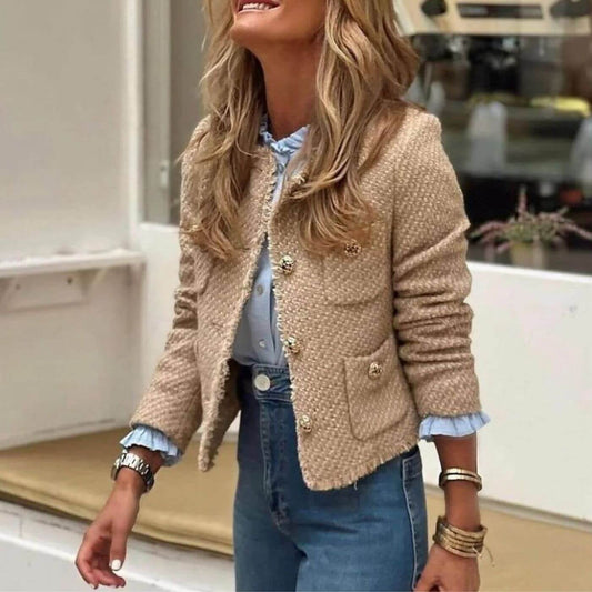 Lola | Elegant tweedjakke med knapper