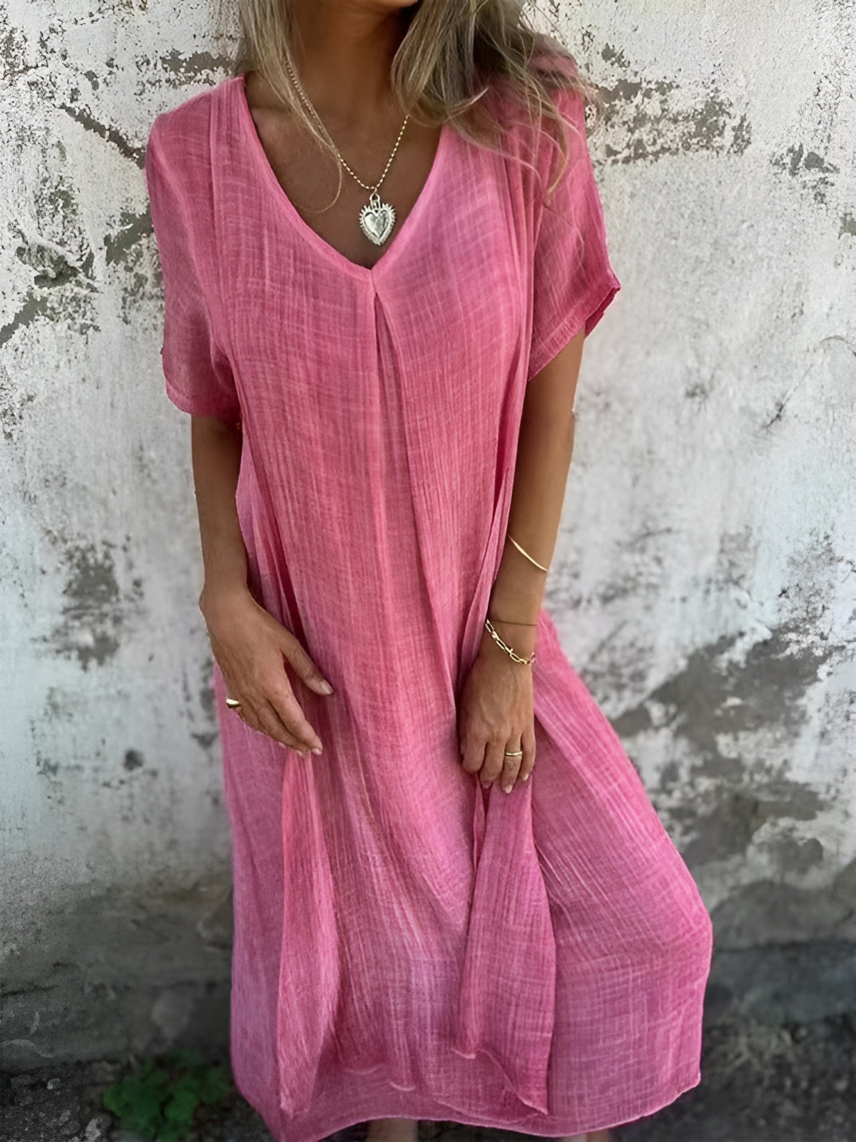 Nelly™ | Behagelig kjole med V-hals