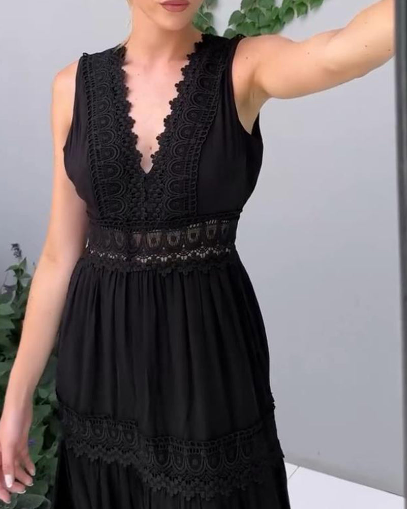 Aurélie™ | Elegant Blondekjole med V-hals