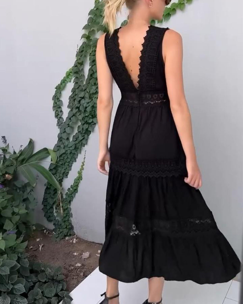 Aurélie™ | Elegant Blondekjole med V-hals