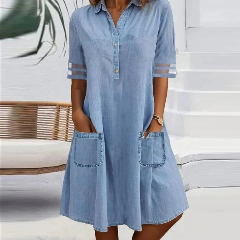 Cassey™ – Lett Jeanskjole for Dame