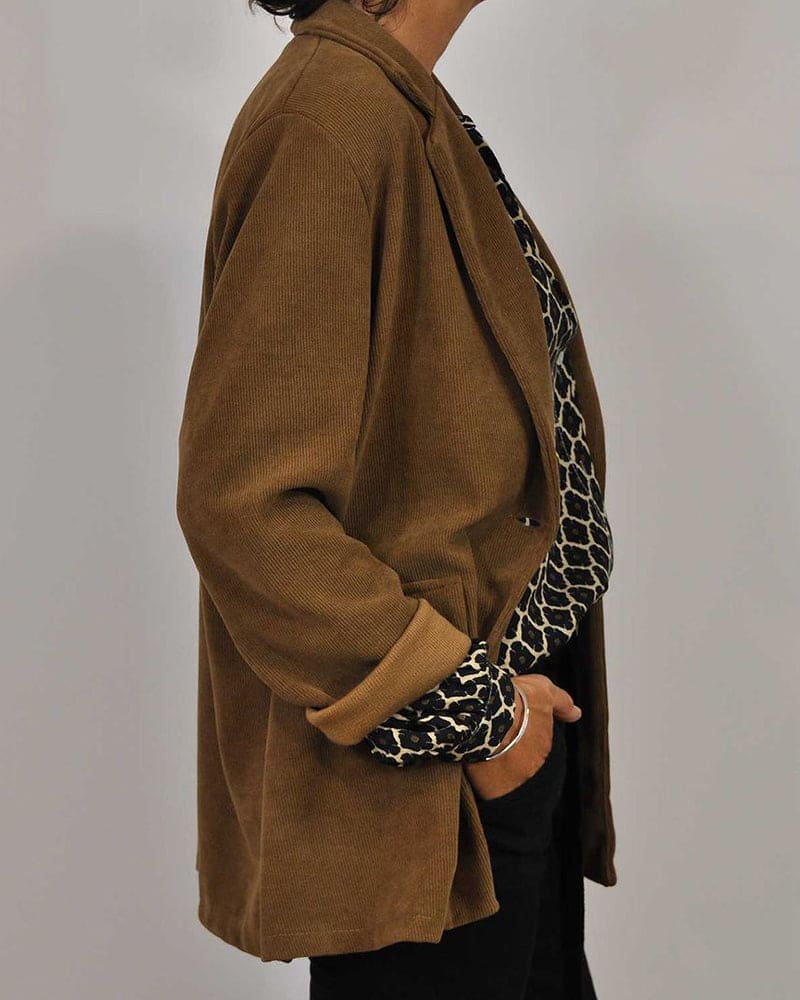 Ursula™ | Avslappet V-hals Midi-Skjorte