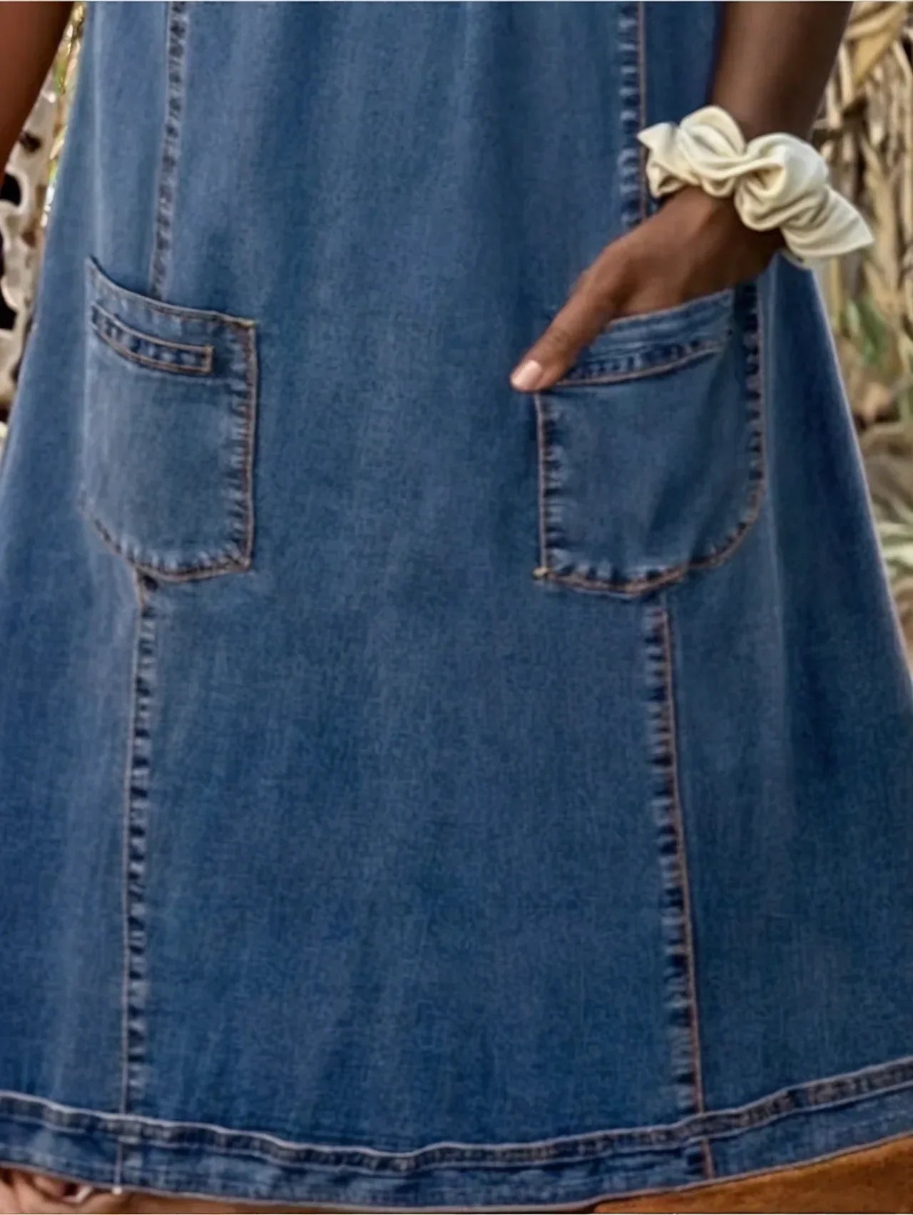 Mathea ™ | Myk Denim Kjole