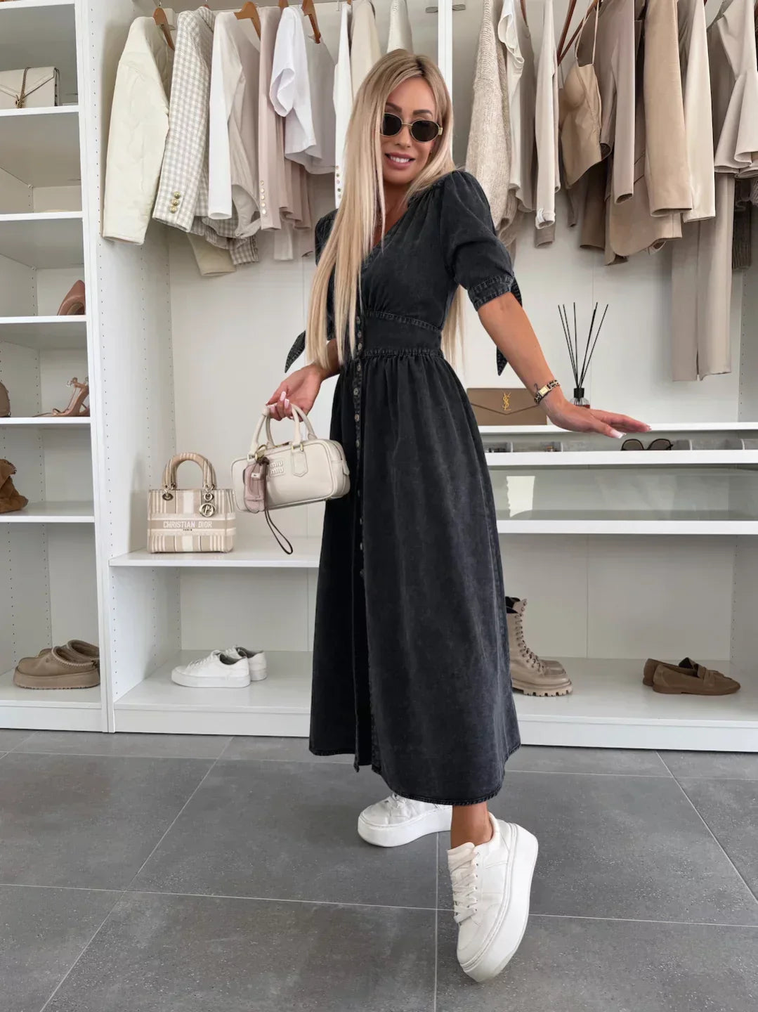 Birgitte™ | Elegant Denim Kjole