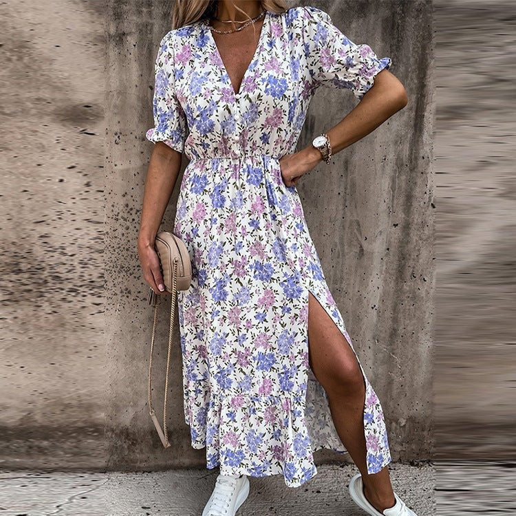 Emilia | Elegant Blomstrete Kjole