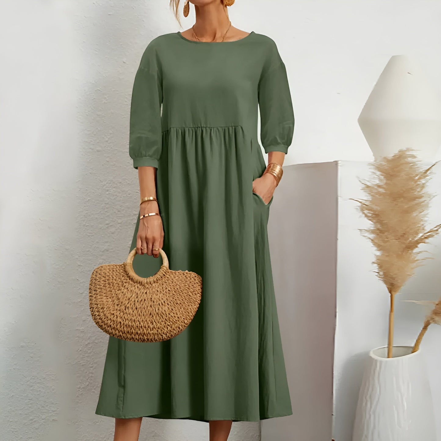 Moa 2.0™ | Lette Sommerkjole – Bomull og Lin