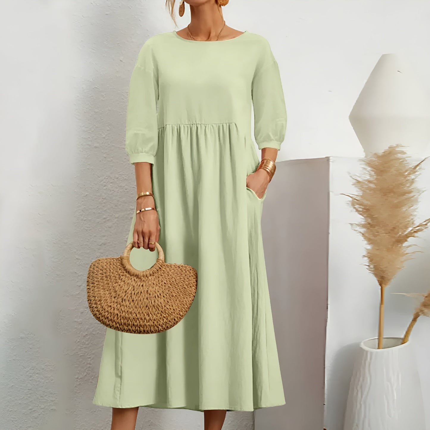 Moa 2.0™ | Lette Sommerkjole – Bomull og Lin