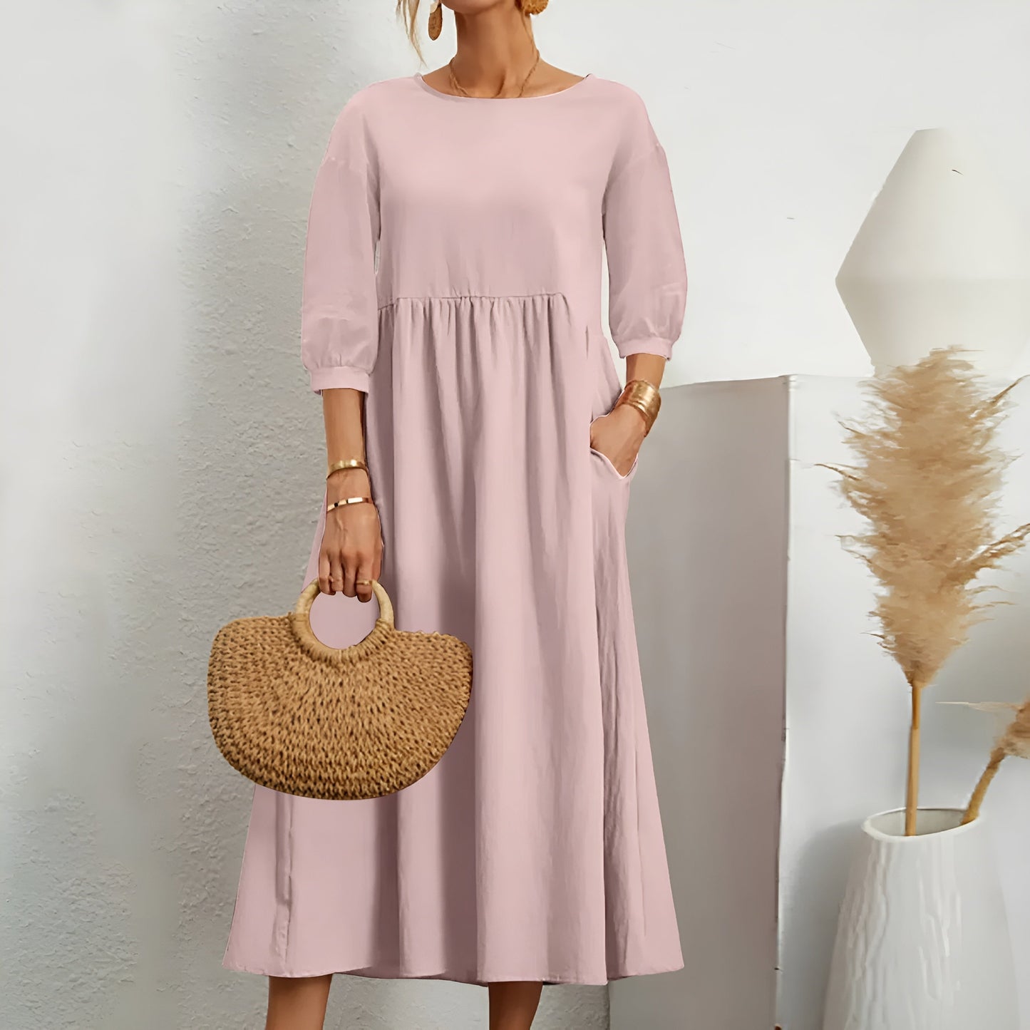 Moa 2.0™ | Lette Sommerkjole – Bomull og Lin