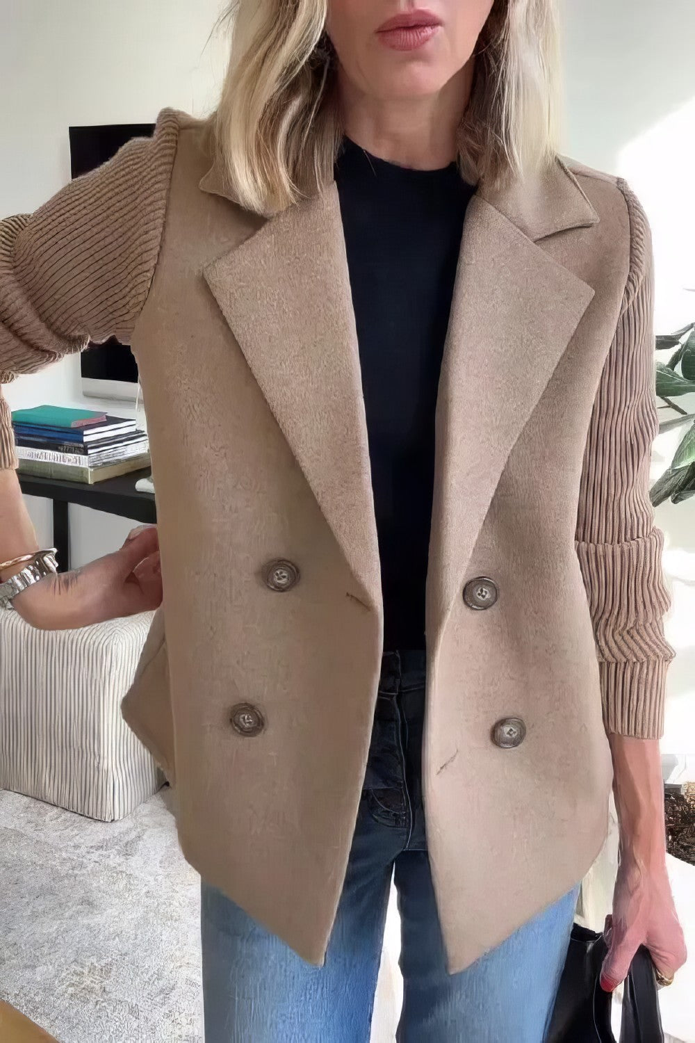 Claire Elegant Dame Blazer – Tidløs Stil og Komfort