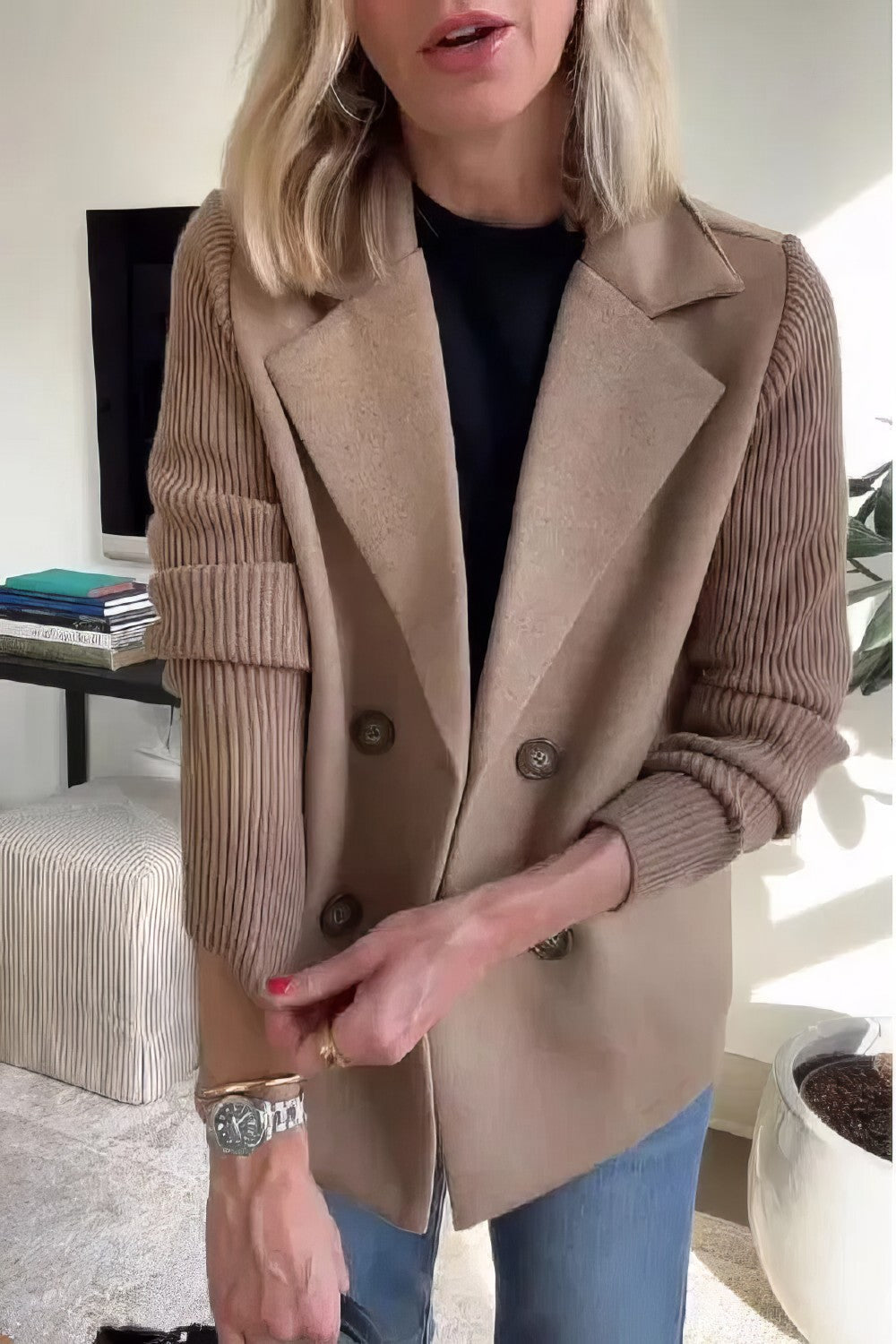 Claire Elegant Dame Blazer – Tidløs Stil og Komfort
