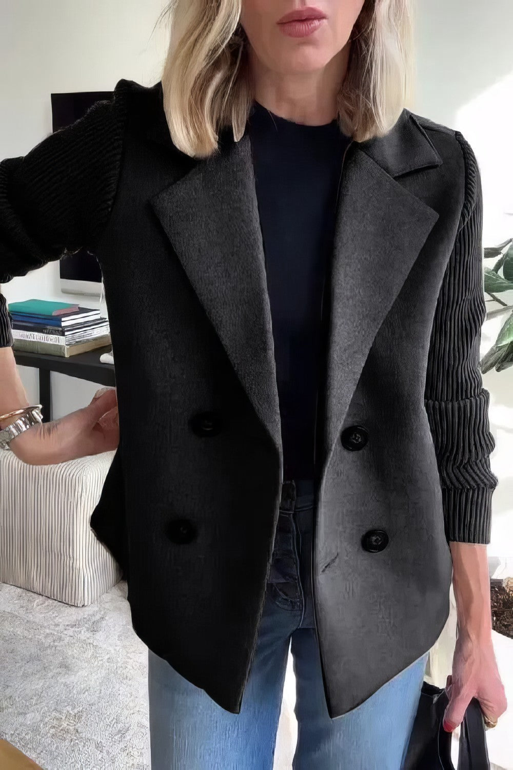 Claire Elegant Dame Blazer – Tidløs Stil og Komfort