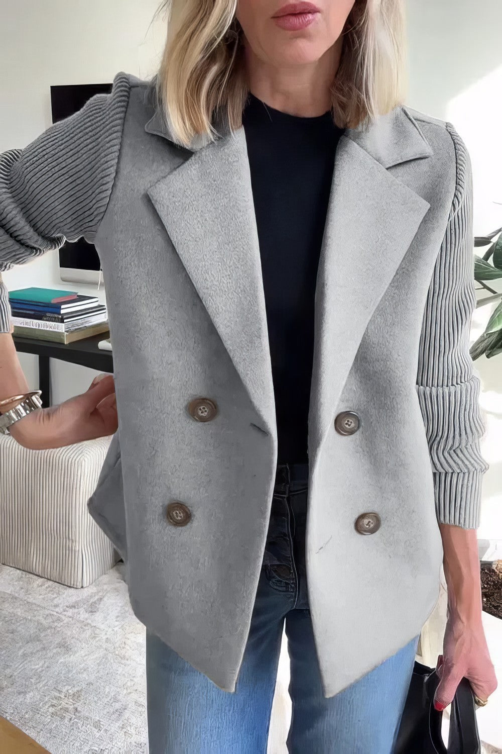 Claire Elegant Dame Blazer – Tidløs Stil og Komfort